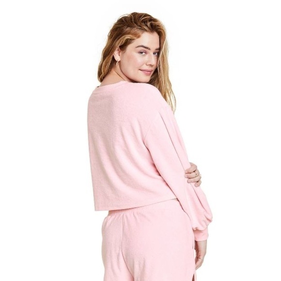 Cropped Sweatshirt - Stoney Clover Lane x Target Light Pink NWT - Picture 7 of 7